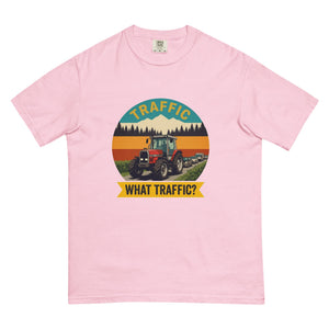The Tractor Mugs Store Blossom / S Massey Ferguson 3075 TRAFFIC WHAT TRAFFIC? Outdoor | Unisex Premium T-shirt Quality Farmers Merch