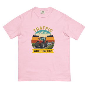 The Tractor Mugs Store Blossom / S Massey Ferguson 6480 TRAFFIC WHAT TRAFFIC? Outdoor | Unisex Premium T-shirt Quality Farmers Merch