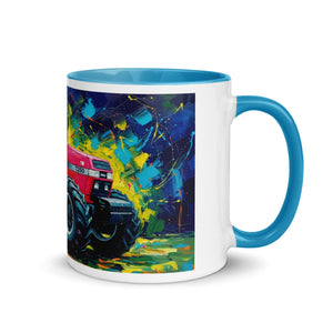 The Tractor Mugs Store Blue / 11 oz Case 7250 Splash Art | Mug with Color Inside Quality Farmers Merch