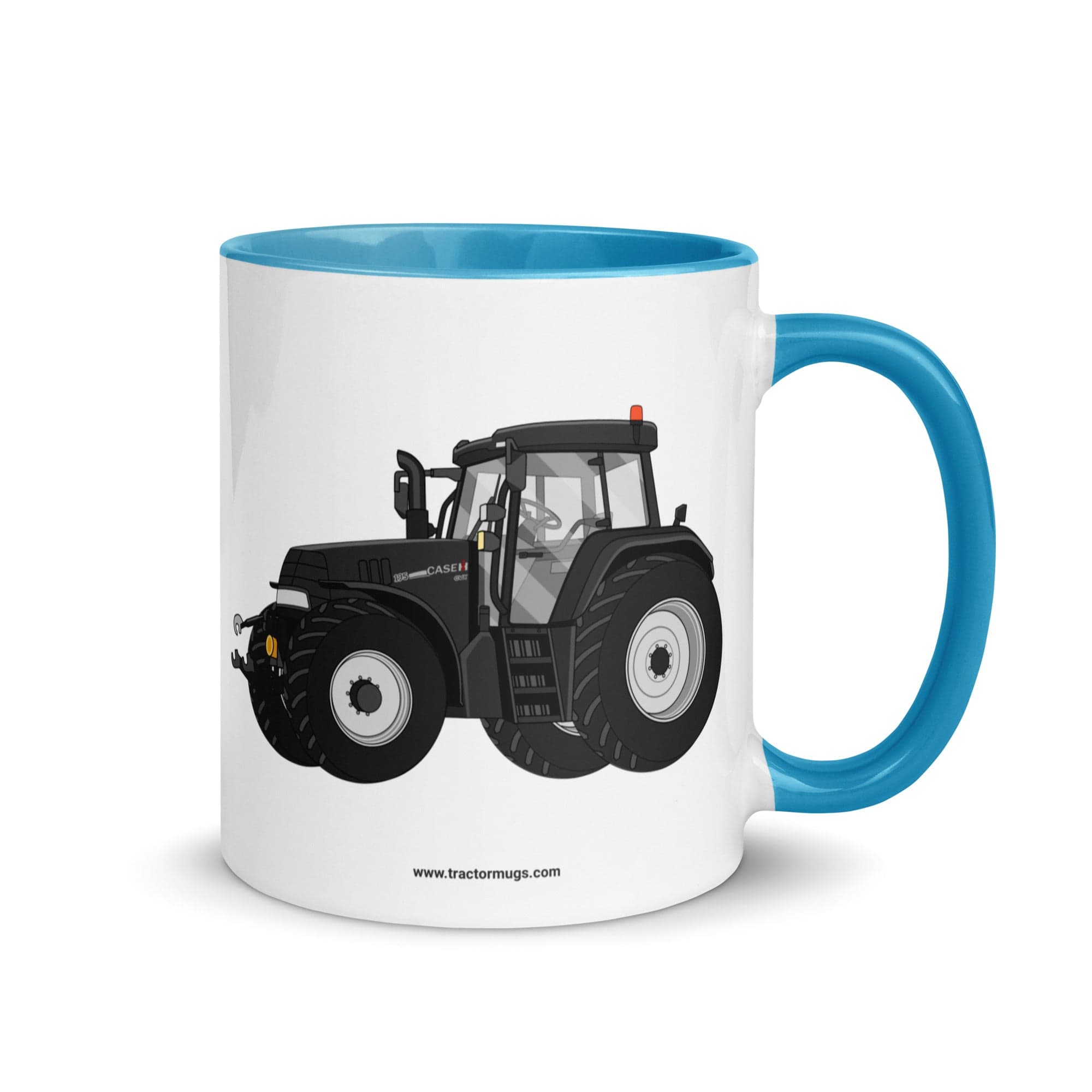 The Tractor Mugs Store Blue / 11 oz Case IH 195 CVX Black | Mug with Color Inside Quality Farmers Merch