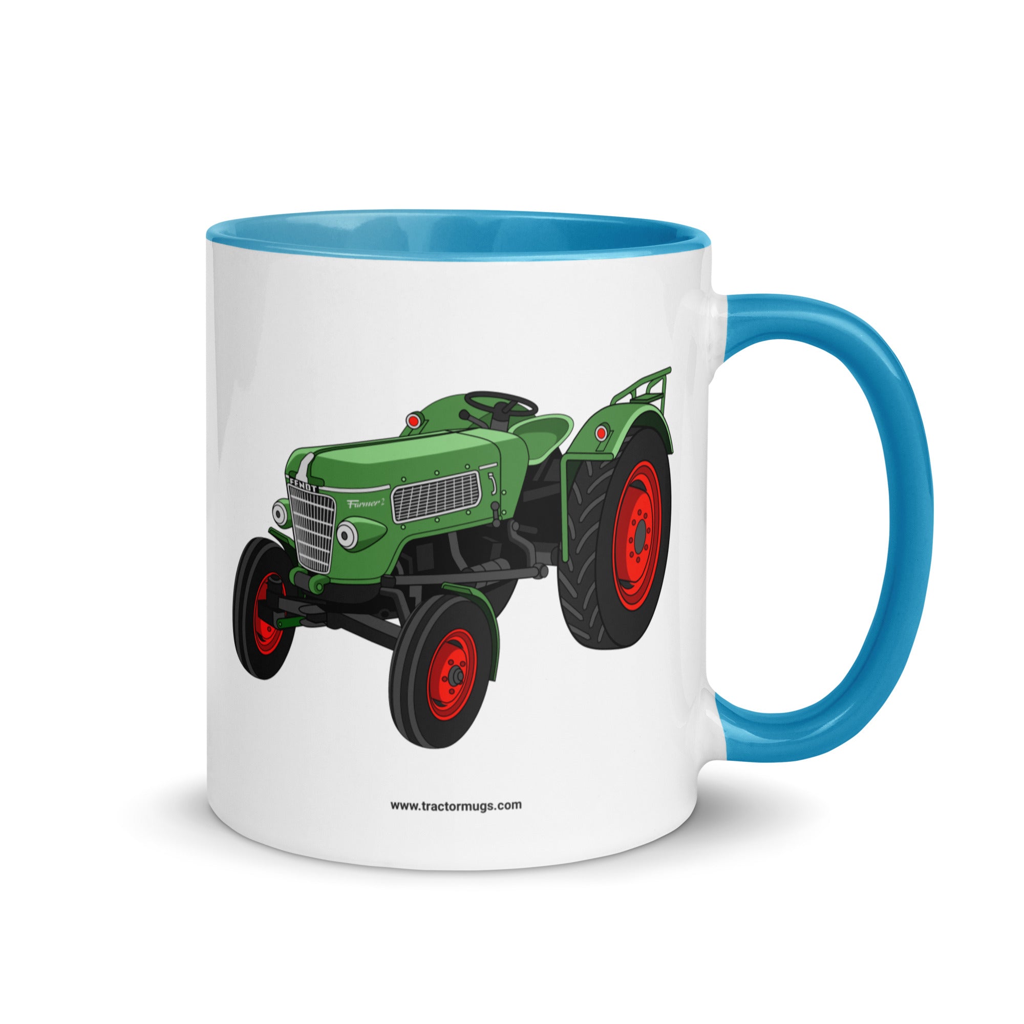 The Tractor Mugs Store Blue / 11 oz Fendt Farmer 2 (1960) | Mug with Color Inside Quality Farmers Merch