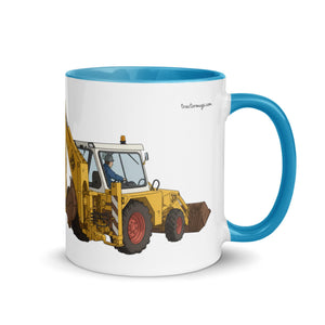 The Tractor Mugs Store Blue / 11 oz JCB 3D Working | Mug with Colour Inside Quality Farmers Merch