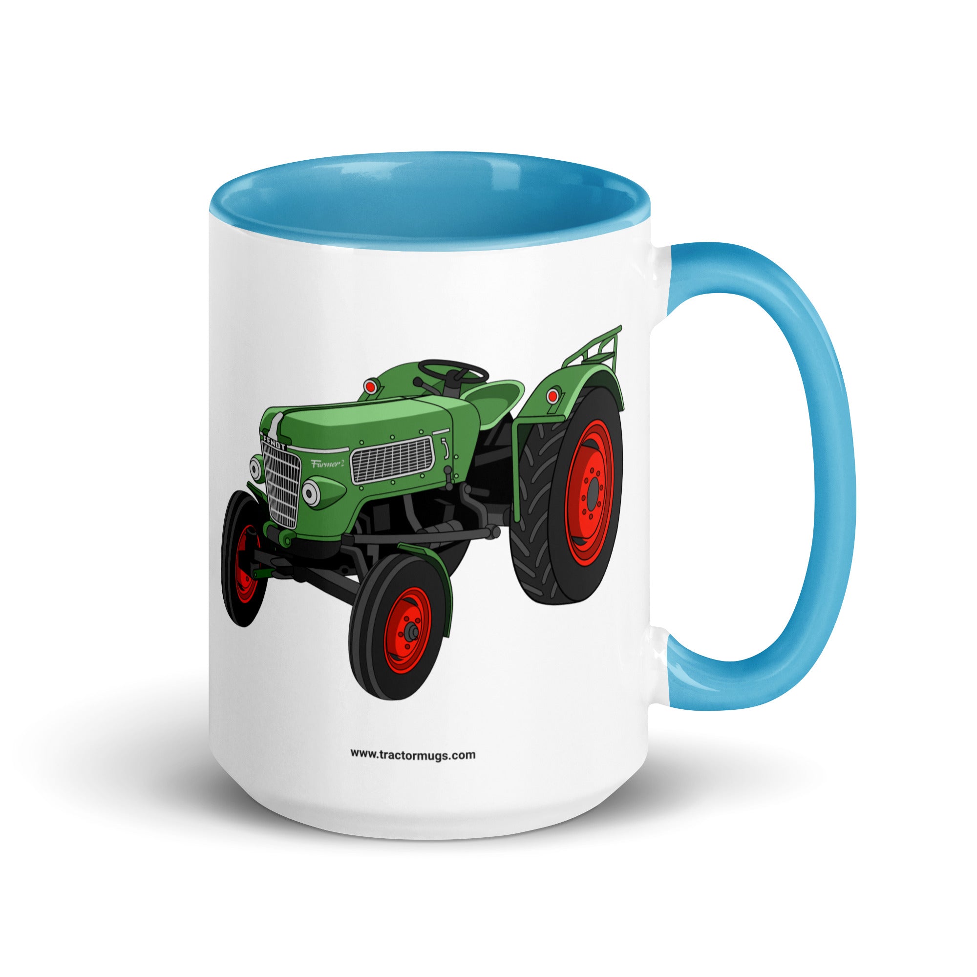 The Tractor Mugs Store Blue / 15 oz Fendt Farmer 2 (1960) | Mug with Color Inside Quality Farmers Merch