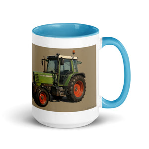 The Tractor Mugs Store Blue / 15 oz Fendt Farmer 308 C Oil Painting | Mug with Color Inside Quality Farmers Merch