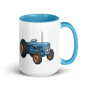 The Tractor Mugs Store Blue / 15 oz FORDSON Dexta Cartoon Illustration | Mug with Color Inside Quality Farmers Merch