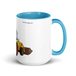 The Tractor Mugs Store Blue / 15 oz JCB 3D Working | Mug with Colour Inside Quality Farmers Merch