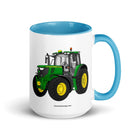 The Tractor Mugs Store Blue / 15 oz John Deere 6155 M | Mug with Color Inside Quality Farmers Merch