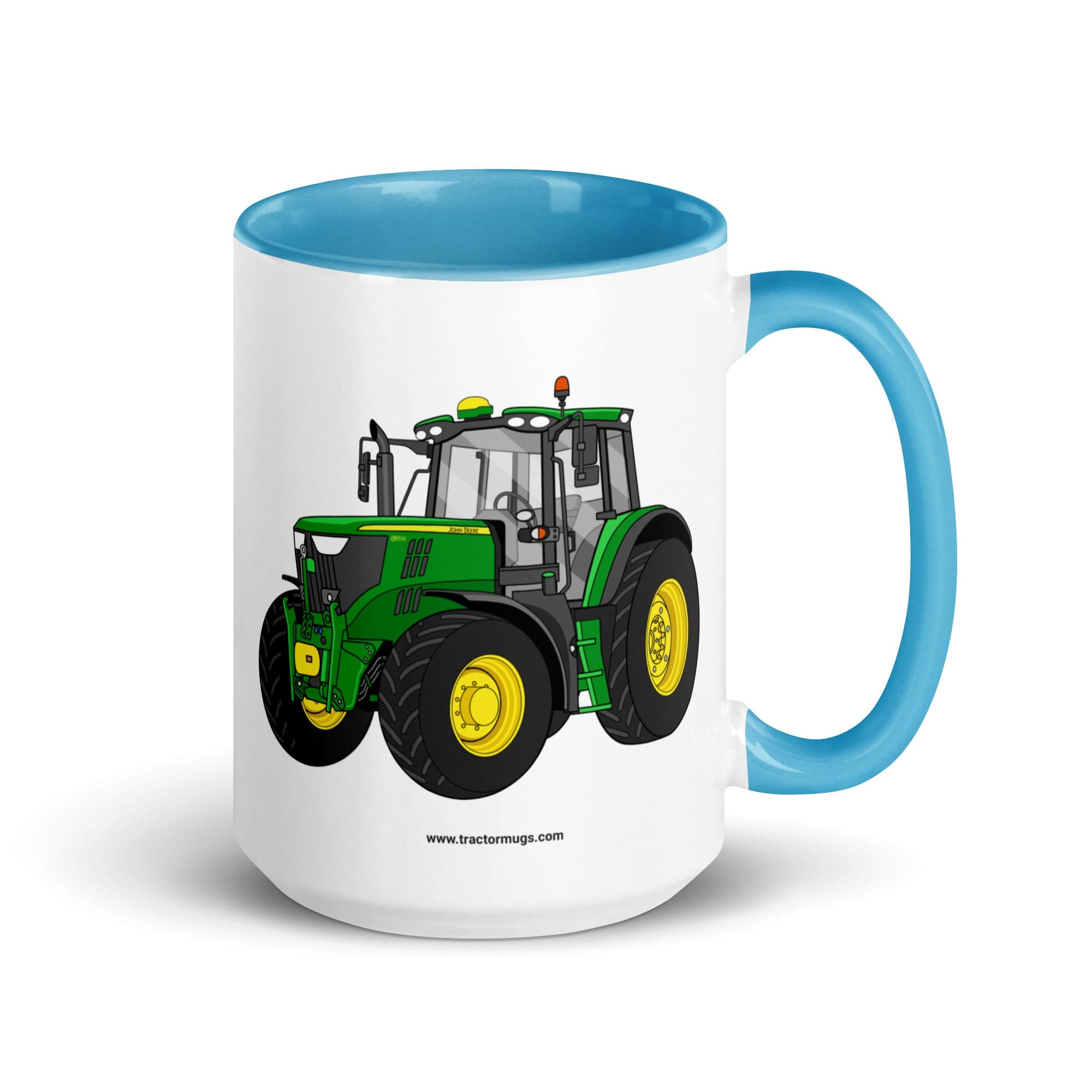The Tractor Mugs Store Blue / 15 oz John Deere 6155 M | Mug with Color Inside Quality Farmers Merch