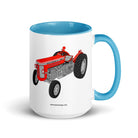 The Tractor Mugs Store Blue / 15 oz Massey-Ferguson 65 Mark II | Mug with Color Inside Quality Farmers Merch
