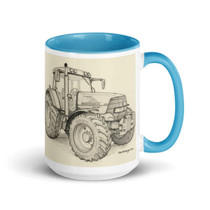 The Tractor Mugs Store Blue / 15 oz McCormick MTX 200 Pencil Sketch | Mug with Color Inside Quality Farmers Merch