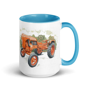 The Tractor Mugs Store Blue / 15 oz Porsche Diesel A111 Watercolor | Mug with Color Inside Quality Farmers Merch