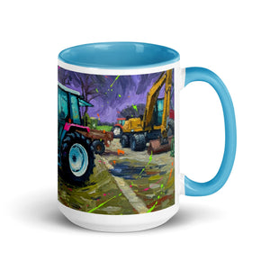The Tractor Mugs Store Blue / 15 oz Renault 65-32 MX Splash Art | Mug with Color Inside Quality Farmers Merch