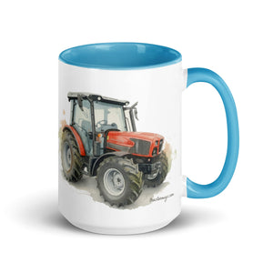 The Tractor Mugs Store Blue / 15 oz SAME Dorado Natural 70 (Stage V) Watercolor | Mug with Color Inside Quality Farmers Merch