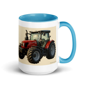 The Tractor Mugs Store Blue / 15 oz SAME Explorer 105 (Stage V) Oil Painting | Mug with Color Inside Quality Farmers Merch
