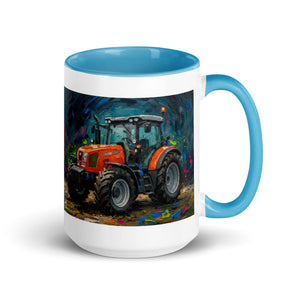 The Tractor Mugs Store Blue / 15 oz SAME Explorer 105 (Stage V) Splash Art | Mug with Color Inside Quality Farmers Merch