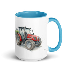 The Tractor Mugs Store Blue / 15 oz SAME Explorer 105 (Stage V) Watercolor | Mug with Color Inside Quality Farmers Merch