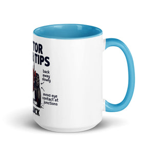 The Tractor Mugs Store Blue / 15 oz Tractor Driving Tips | Mug with Color Inside Quality Farmers Merch