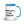 The Tractor Mugs Store Blue Good News. I Saw A Tractor | 15 oz Mug with Color Inside Quality Farmers Merch