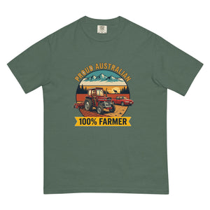 The Tractor Mugs Store Blue Spruce Massey Ferguson 135 PROUD AUSTRALIAN 100% FARMER Outdoor | Unisex Premium T-shirt Quality Farmers Merch