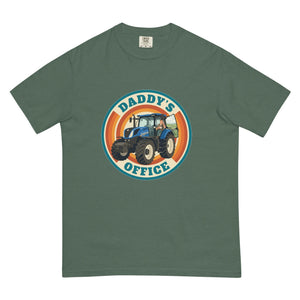 The Tractor Mugs Store Blue Spruce New Holland T7.225 DADDY'S OFFICE Retro | Unisex Premium T-shirt Quality Farmers Merch