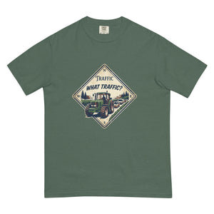 The Tractor Mugs Store Blue Spruce / S John Deere 6930 TRAFFIC WHAT TRAFFIC? Heritage | Unisex Premium T-shirt Quality Farmers Merch