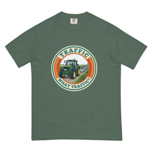 The Tractor Mugs Store Blue Spruce / S John Deere 6930 TRAFFIC WHAT TRAFFIC? Retro | Unisex Premium T-shirt Quality Farmers Merch