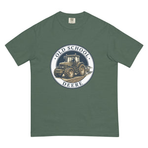 The Tractor Mugs Store Blue Spruce / S John Deere 7810 OLD SCHOOL DEERE Engraving | Unisex Premium T-shirt Quality Farmers Merch