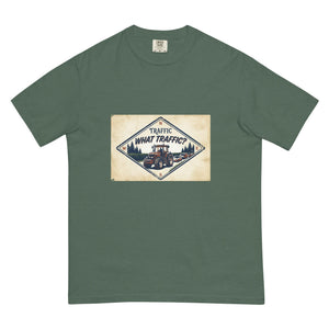 The Tractor Mugs Store Blue Spruce / S John Deere 7810 TRAFFIC WHAT TRAFFIC? Heritage | Unisex Premium T-shirt Quality Farmers Merch