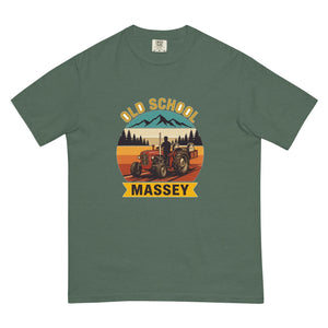 The Tractor Mugs Store Blue Spruce / S Massey Ferguson 35X OLD SCHOOL MASSEY Outdoor | Unisex Premium T-shirt Quality Farmers Merch