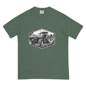 The Tractor Mugs Store Blue Spruce / S New Holland TM 155 TRAFFIC WHAT TRAFFIC? Moose | Unisex Premium T-shirt Quality Farmers Merch