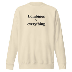 The Tractor Mugs Store Bone / S Combines > Everything | Unisex Premium Sweatshirt Quality Farmers Merch