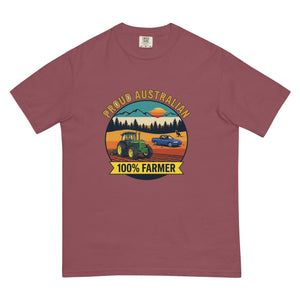 The Tractor Mugs Store Brick John Deere 3350 PROUD AUSTRALIAN 100% FARMER Outdoor | Unisex Premium T-shirt Quality Farmers Merch