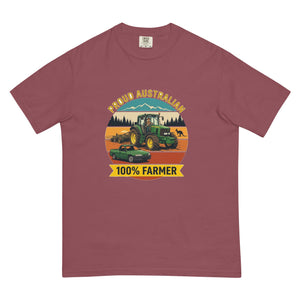 The Tractor Mugs Store Brick John Deere 6930 PROUD AUSTRALIAN 100% FARMER Outdoor | Unisex Premium T-shirt Quality Farmers Merch