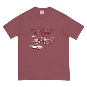 The Tractor Mugs Store Brick John Deere 6930 PROUD AUSTRALIAN 100% FARMER Two Tone | Unisex Premium T-shirt Quality Farmers Merch