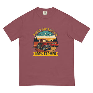 The Tractor Mugs Store Brick Massey Ferguson 135 PROUD AUSTRALIAN 100% FARMER Outdoor | Unisex Premium T-shirt Quality Farmers Merch