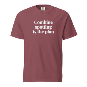 The Tractor Mugs Store Brick / S Combine Spotting Is the Plan | Unisex Premium T-shirt Quality Farmers Merch