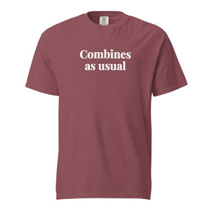 The Tractor Mugs Store Brick / S Combines as Usual | Unisex Premium T-shirt Quality Farmers Merch