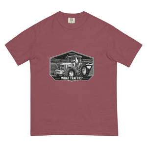 The Tractor Mugs Store Brick / S John Deere 7810 TRAFFIC WHAT TRAFFIC? Moose | Unisex Premium T-shirt Quality Farmers Merch