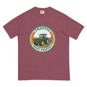 The Tractor Mugs Store Brick / S John Deere 7810 TRAFFIC WHAT TRAFFIC? Retro | Unisex Premium T-shirt Quality Farmers Merch