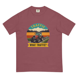 The Tractor Mugs Store Brick / S Massey Ferguson 3075 TRAFFIC WHAT TRAFFIC? Outdoor | Unisex Premium T-shirt Quality Farmers Merch