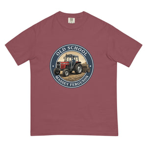 The Tractor Mugs Store Brick / S Massey Ferguson 390T OLD SCHOOL MASSEY FERGUSON Engraving | Unisex Premium T-shirt Quality Farmers Merch