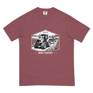 The Tractor Mugs Store Brick / S Massey Ferguson 6480 TRAFFIC WHAT TRAFFIC? Moose | Unisex Premium T-shirt Quality Farmers Merch