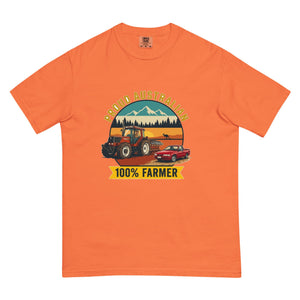 The Tractor Mugs Store Burnt Orange FIATAGRI F130 PROUD AUSTRALIAN 100% FARMER Outdoor | Unisex Premium T-shirt Quality Farmers Merch