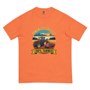 The Tractor Mugs Store Burnt Orange FIATAGRI F140 PROUD AUSTRALIAN 100% FARMER Outdoor | Unisex Premium T-shirt Quality Farmers Merch