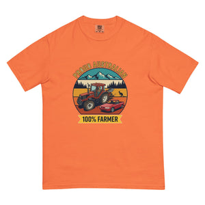The Tractor Mugs Store Burnt Orange FIATAGRI F140 PROUD AUSTRALIAN 100% FARMER Outdoor | Unisex Premium T-shirt Quality Farmers Merch