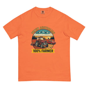 The Tractor Mugs Store Burnt Orange Massey Ferguson 135 PROUD AUSTRALIAN 100% FARMER Outdoor | Unisex Premium T-shirt Quality Farmers Merch