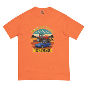 The Tractor Mugs Store Burnt Orange Massey Ferguson 6480 PROUD AUSTRALIAN 100% FARMER Outdoor | Unisex Premium T-shirt Quality Farmers Merch
