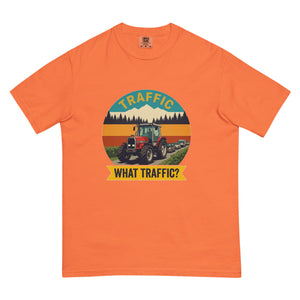 The Tractor Mugs Store Burnt Orange / S Massey Ferguson 3075 TRAFFIC WHAT TRAFFIC? Outdoor | Unisex Premium T-shirt Quality Farmers Merch