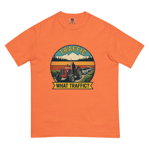 The Tractor Mugs Store Burnt Orange / S Massey Ferguson 35X TRAFFIC WHAT TRAFFIC? Outdoor | Unisex Premium T-shirt Quality Farmers Merch