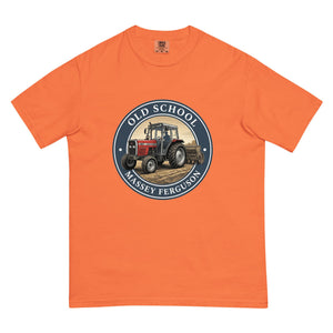 The Tractor Mugs Store Burnt Orange / S Massey Ferguson 390T OLD SCHOOL MASSEY FERGUSON Engraving | Unisex Premium T-shirt Quality Farmers Merch